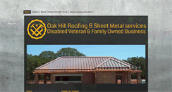 Desktop Screenshot of oakhillroofingandsheetmetal.com